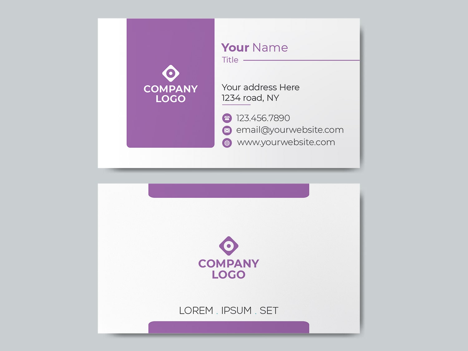 Lavander simple Business Card-min