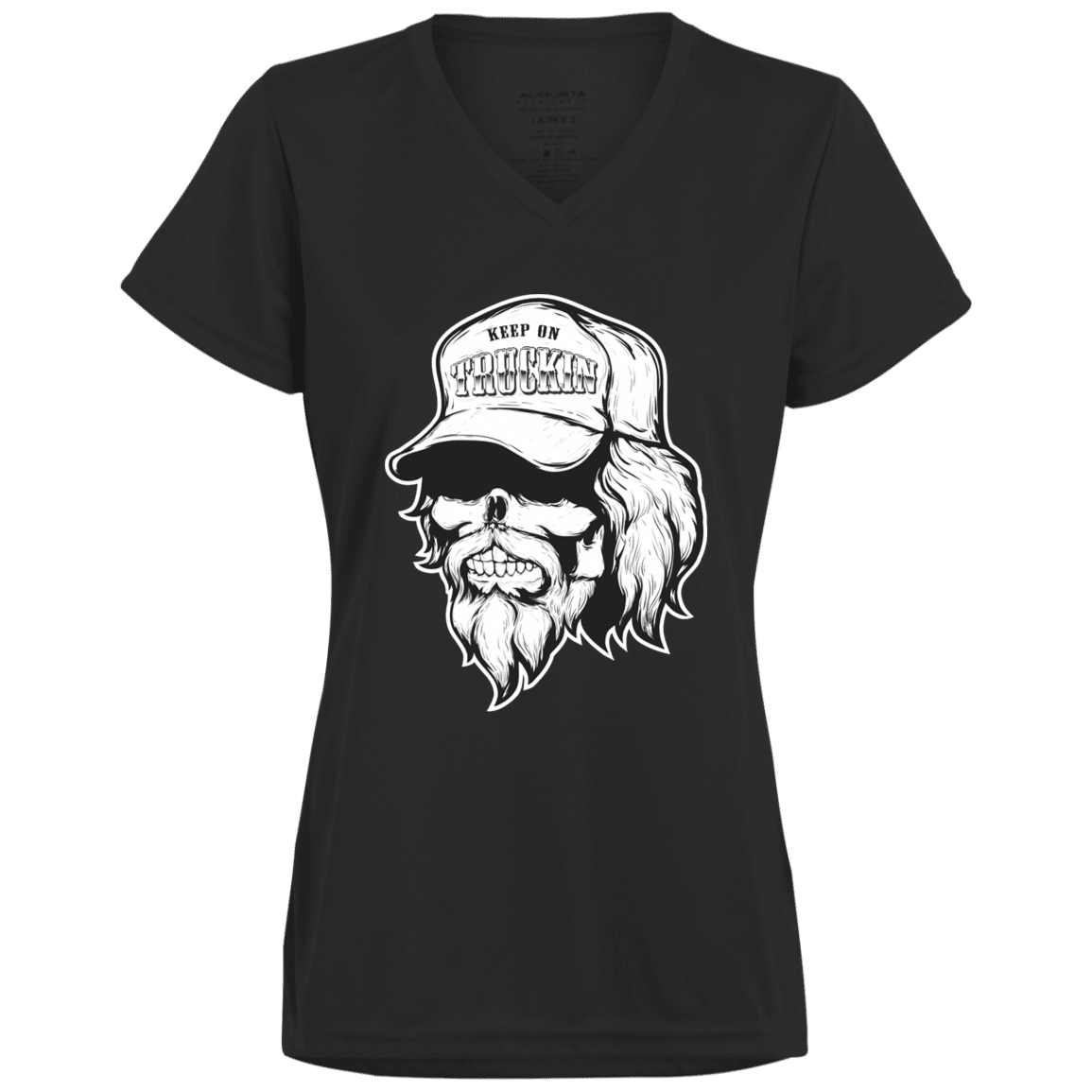 Keep On Truckin Women’s Black & White TShirt Office Garner