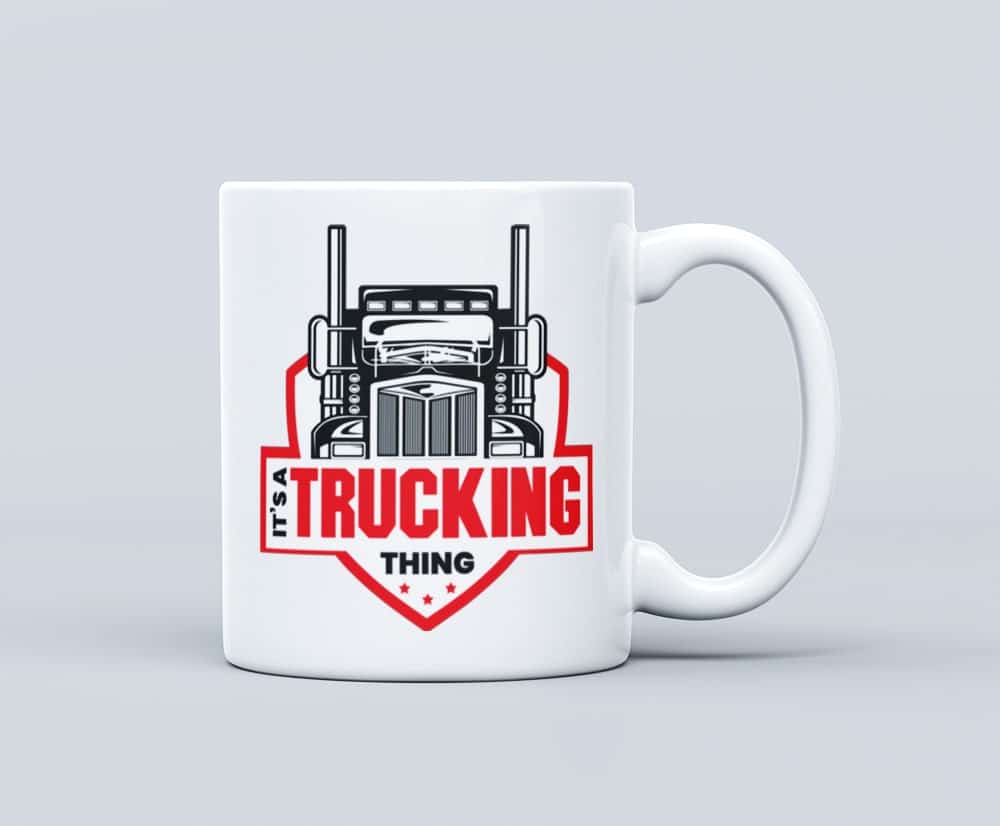 trucking thing white mug-min