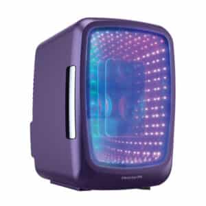 6-Can Retro Gaming Light-up Portable Beverage Mini Fridge, EFMIS179 (Purplehaze)