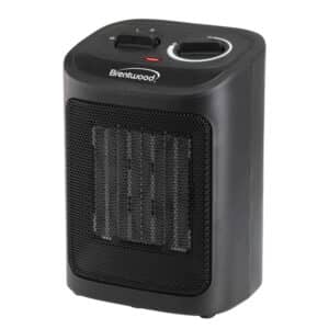 1,500-Watt-Max Portable Ceramic Space Heater and Fan, Black, H-C1603BK