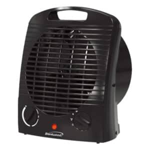 1,500-Watt-Max Portable Electric Space Heater and Fan, Black, H-F306BK