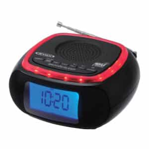 Digital AM-FM Weather Band Alarm Clock Radio with NOAA(R) Weather Alert and Red LED Alert Indicator Ring