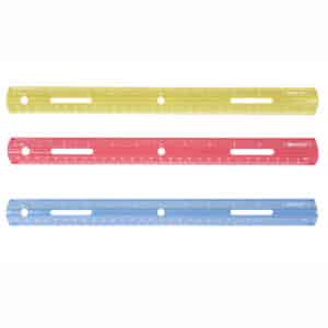 12" Plastic Ruler, Assorted Colors (No Color Choice)