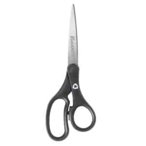 KleenEarth Basic 8" Scissors, Straight, Black