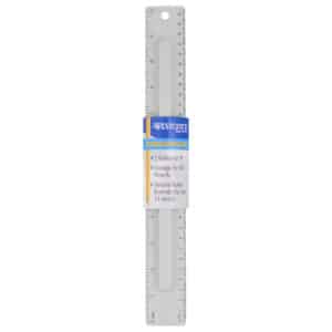 2-Piece 12" Ruler with Pencil Storage