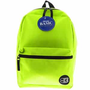 16" Lime Green Basic Collection Backpack