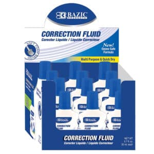Correction Fluid with Foam Brush, 0.7 fl oz (20 mL)