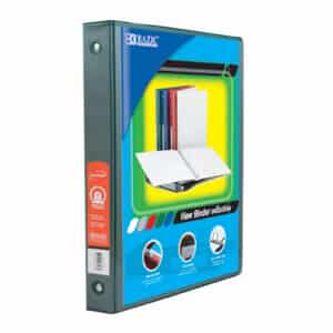 3-Ring View Binder with 2 Pockets, 1", Green