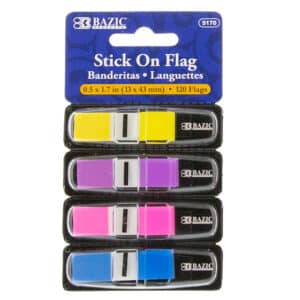 Neon Color Coding Flags with Dispenser, 30 ct., 4-Pack