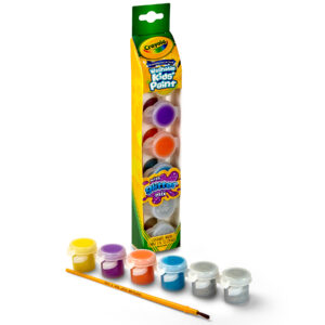 Washable Kids' Paint Pots, Glitter Effects, 6 Count