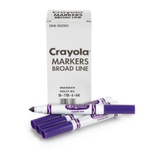 Bulk Markers, Conical Tip, Violet (Purple), 12 Count