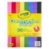 Construction Paper, 8 Colors, 96ct