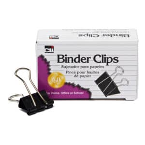 Binder Clips, Mini, 1-4" Capacity, Box of 12