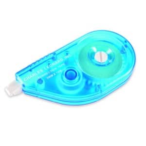 White Paper Correction Tape, Blue Case