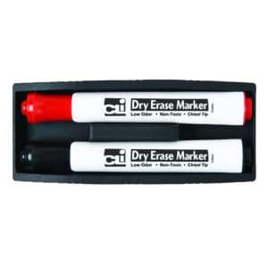 Eraser - Whiteboard - Magnetic w- Two Markers