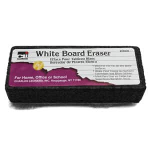 Whiteboard Eraser, Felt-Foam, Gray & Black, 1 Eraser