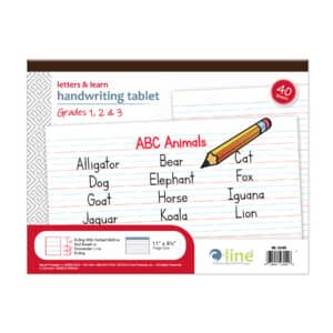 Letters & Learn Handwriting Tablet, 40 Sheets, 11" x 8-1-2"