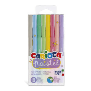 Pastel Washable Felt Tip Pens - 8 Pieces
