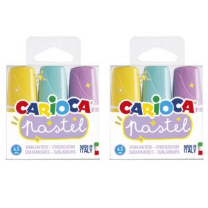 Minilight Pastel Washable Highlighters, 3 Per Pack, 2 Packs