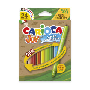Eco Family Joy Fine Tip Washable Felt Tip Pens - 24 Pieces