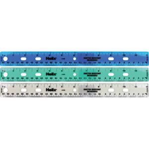 Shatter Resistant Ringbinder Ruler 12" - 30cm