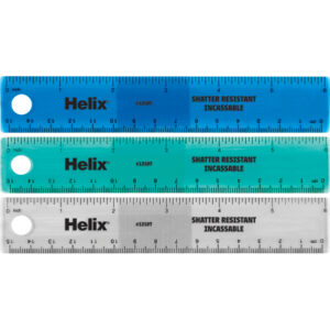 Shatter Resistant Ruler 6" - 15cm