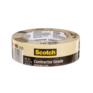 Contractor Grade Masking Tape, 1.41 in x 60.1 yd (36mm x 55m), 1 Roll