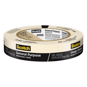 General Purpose Masking Tape, 0.94 in x 60.1 yd (24mm x 55m), 1 Roll
