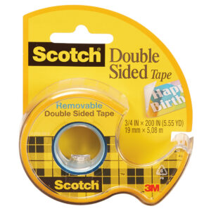 Removable Double Sided Tape, 3-4" x 200"