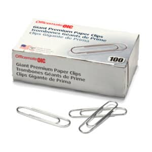 Paper Clips Premium Giant, 100-Box