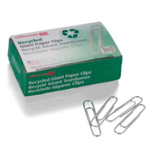 Recycled Paper Clips, Giant Gem, 100-Box
