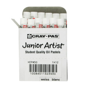 Cray-Pas Junior Artist Oil Pastels, White, 12-Pack