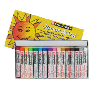 Cray-Pas Junior Artist Oil Pastels, Assorted Colors, 16-Piece Set