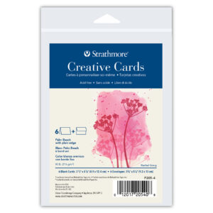 Creative Cards & Envelopes, Palm Beach with Plain Edge, Anniversary Size, 3.5x4.875 inch, 6 Pack