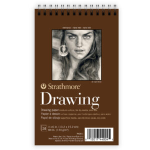 400 Series Drawing Paper Pad, Top Wire Binding, 24 Sheet, 4x6 inch, 1 Count