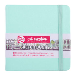 Sketchbook, 80 Sheets, 90lbs, Fresh Mint Cover, 4.7" x 4.7"
