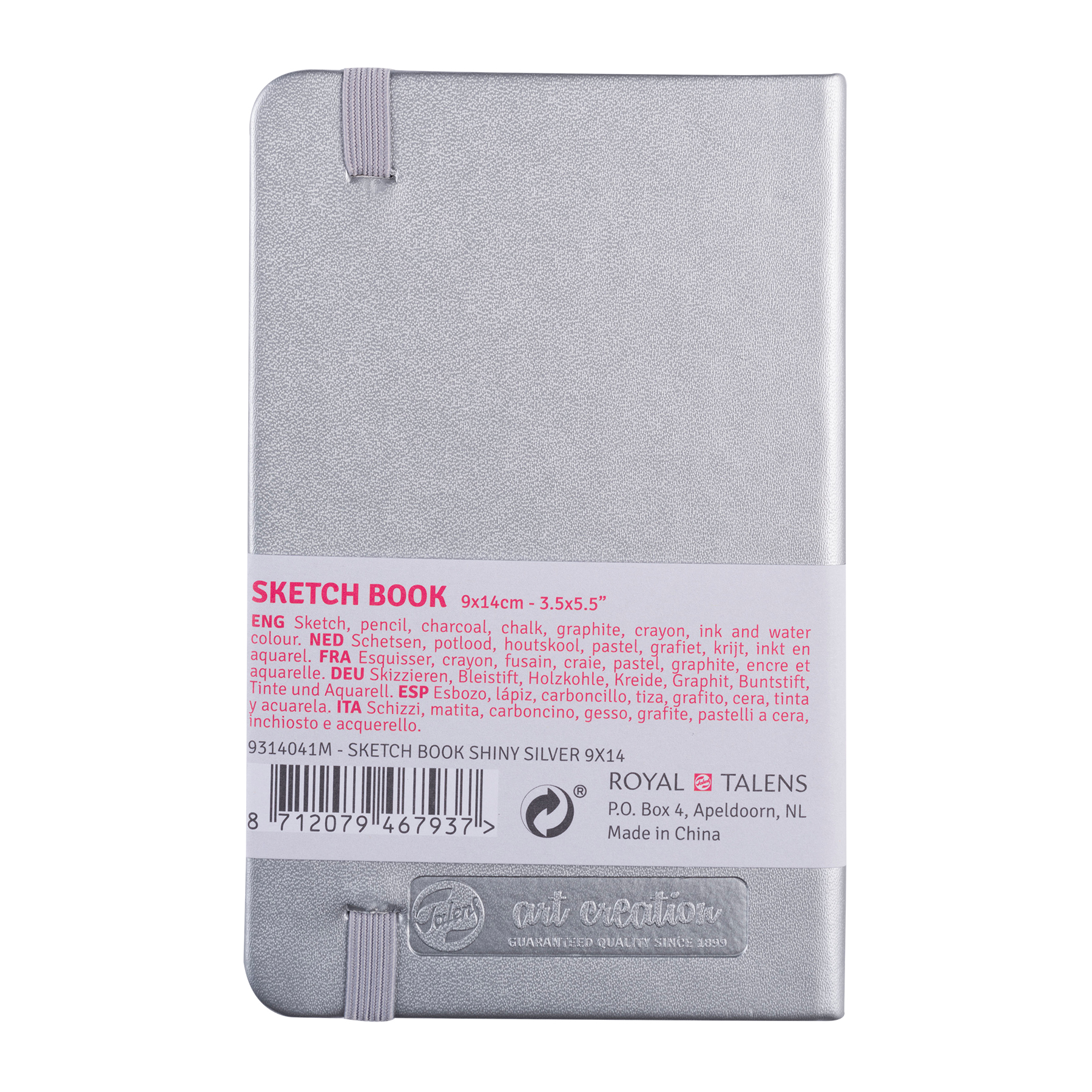 Talens Art Creation SketchbookShiny Silver 9x14 140g