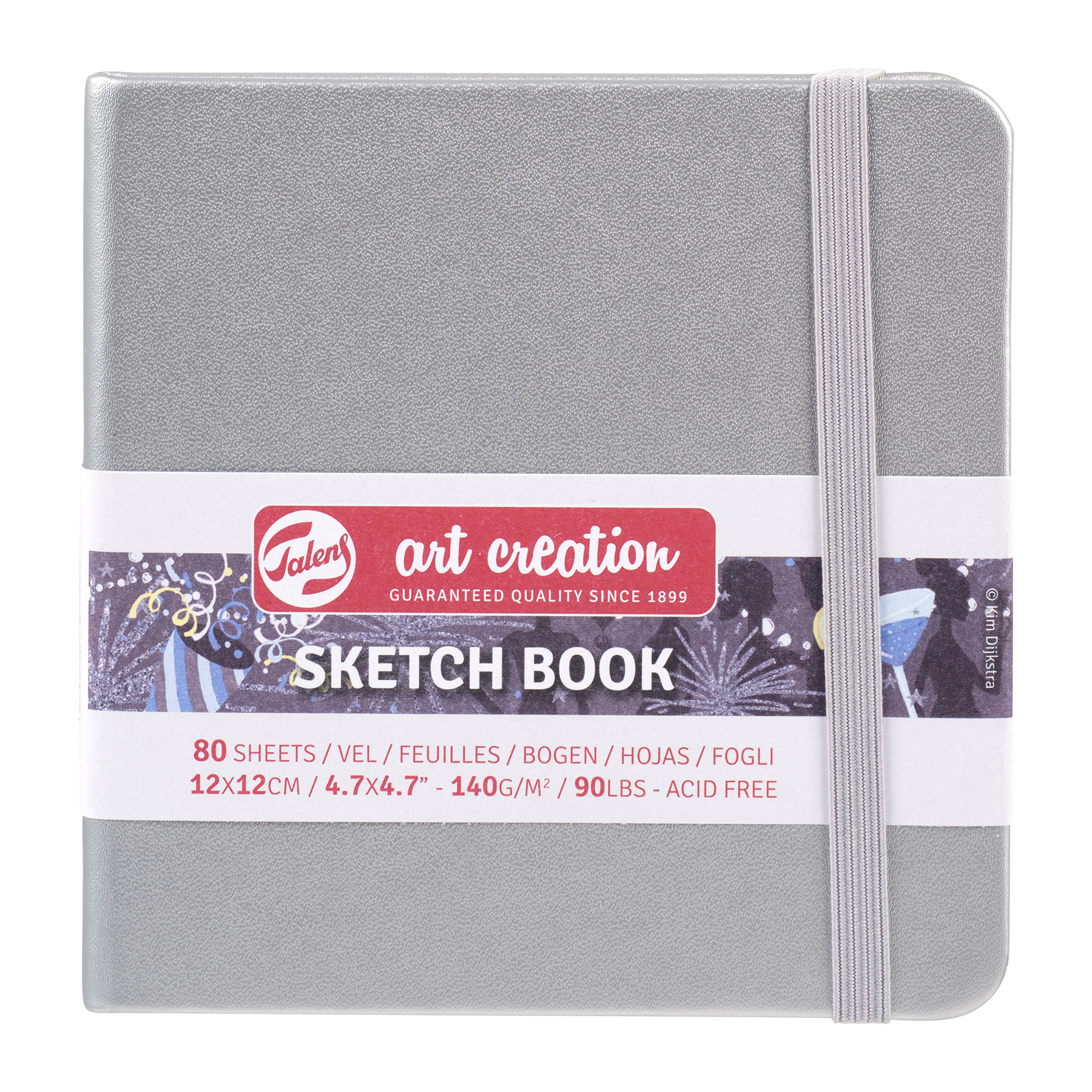 Talens Art Creation SketchbookShiny Silver 12x12 140g