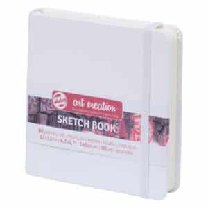 Sketchbook, 80 Sheets, 90lbs, White Cover, 4.7" x 4.7"