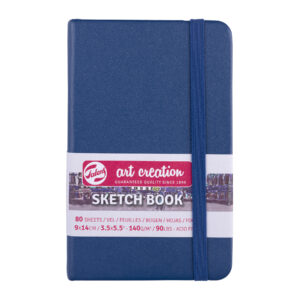 Sketchbook, 80 Sheets, 90lbs, Navy Blue Cover, 3.5" x 5.5"