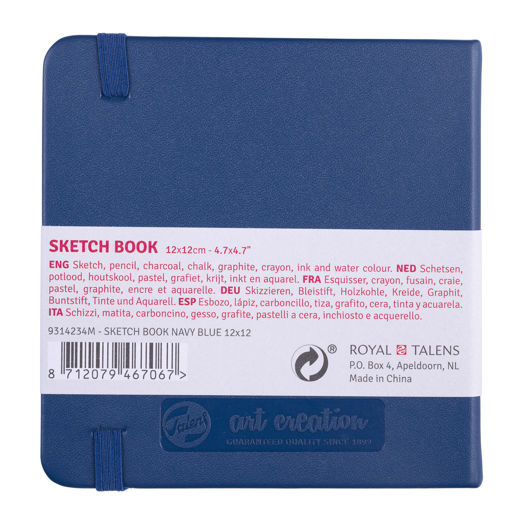 Talens Art Creation SketchbookNavy Blue 12x12 140g