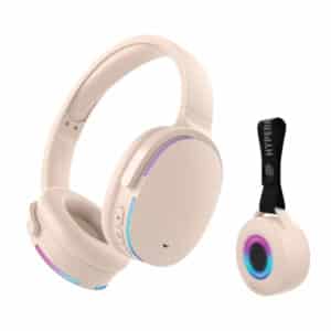 Wireless Audio Essentials Duo with Light-up Bluetooth(R) Speaker and Headphones (Nude)