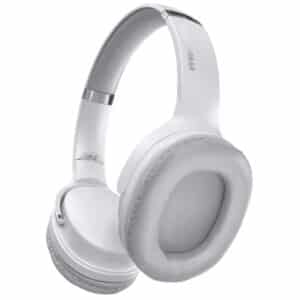 Flip 2-in-1 Over-Ear Bluetooth(R) Headphones with Microphone and Speaker Mode (White)
