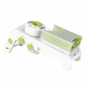Cubing Pro Mandoline Slicer with Storage Box, White with Green
