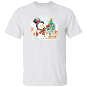 Snowman Unisex White T-Shirt