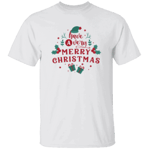 Have A Very Merry Christmas Unisex Black & White T-Shirt