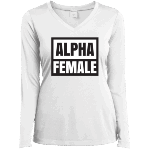 Alpha Female Women’s Black & White Long Sleeve