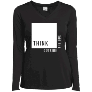 Think Outside The Box Women’s Black Long Sleeve