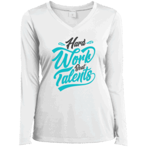 Hard Work Beat Talents Women’s Black Long Sleeve